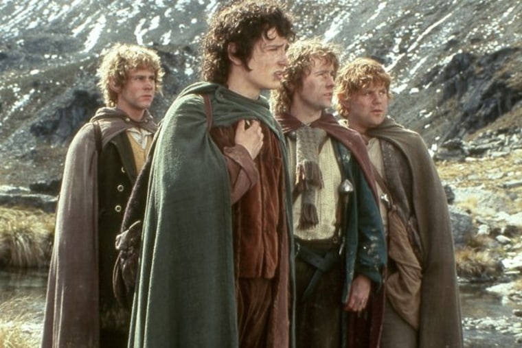 A scene from New Line Cinema's \"The Lord of the Rings: Fellowship of the Ring.\"