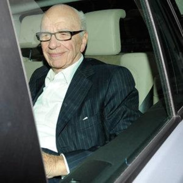 Rupert Murdoch photographed in London today.