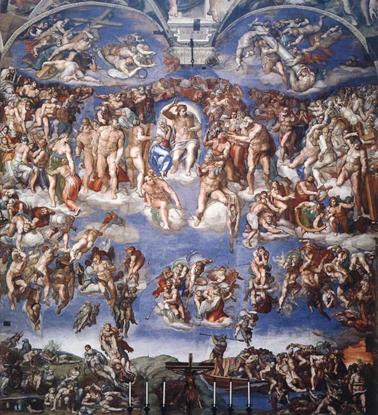\"Last Judgment\" by Michaelangelo, Sistine Chapel, Vatican City