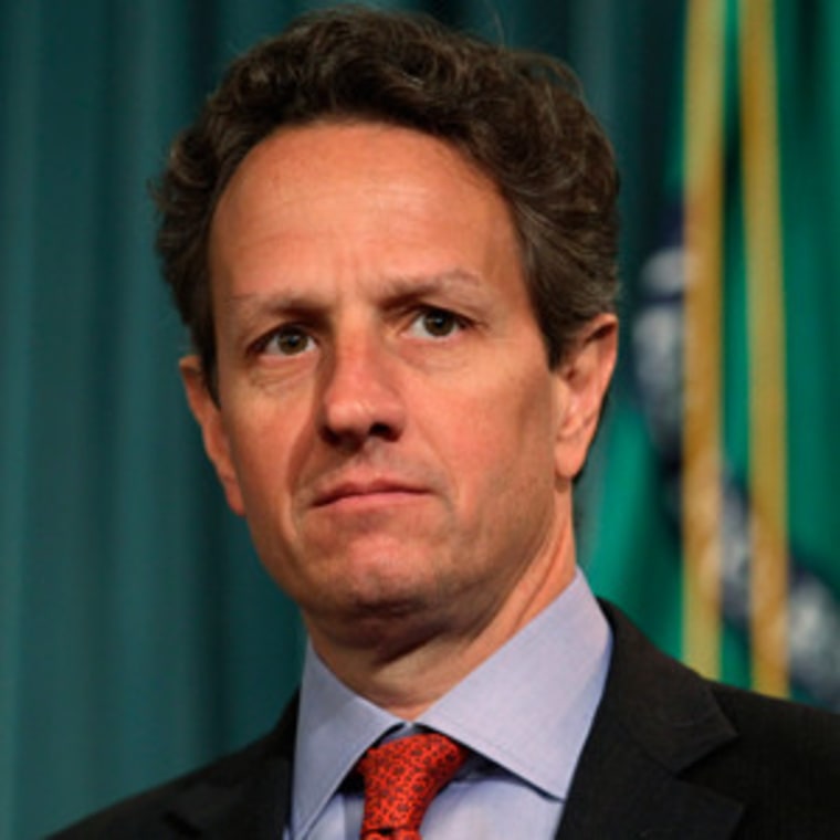 U.S. Treasury Secretary Timothy Geithner on Friday in Washington.