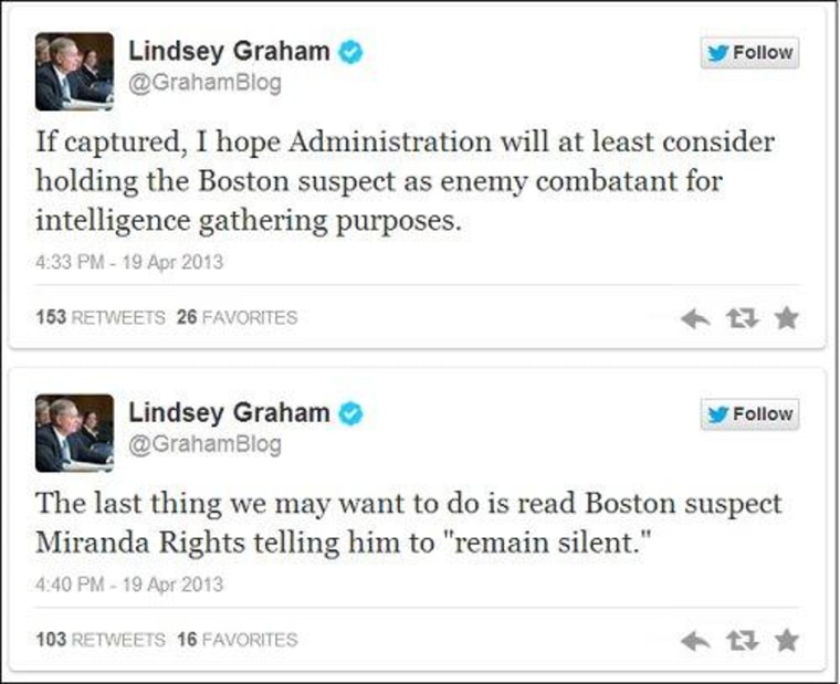 Lindsey Graham, true to form