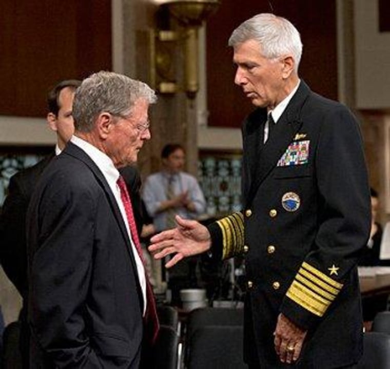 Sen. James Inhofe (R-Okla.) and Admiral Samuel Locklear