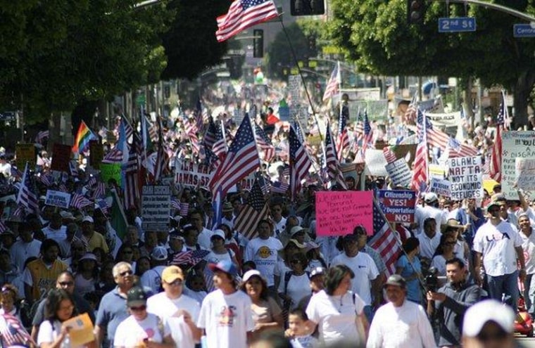 A May Day Immigration March in 2010