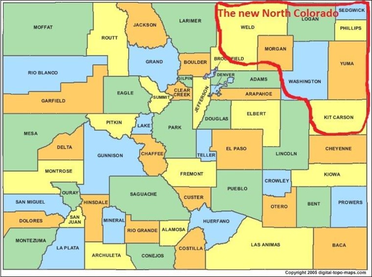 'North Colorado' would be kind of an oil state