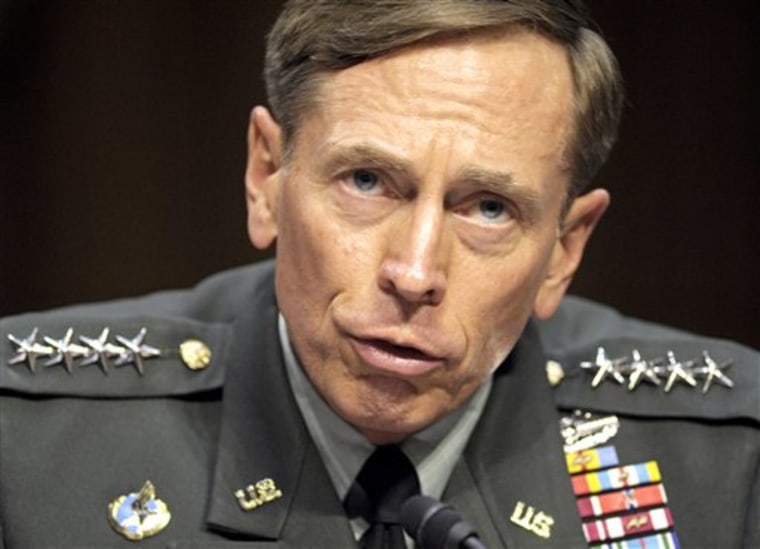 FILE - In this June 23, 2011 file photo, then-CIA Director-desigate Gen. David Petraeus testifies on Capitol Hill in Washington. Petraeus has resigned because of an extramarital affair.  (AP Photo/Cliff Owen, File)