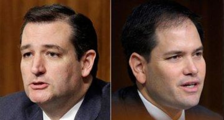 Sens. Ted Cruz (R-Texas) and Marco Rubio (R-Fla.)