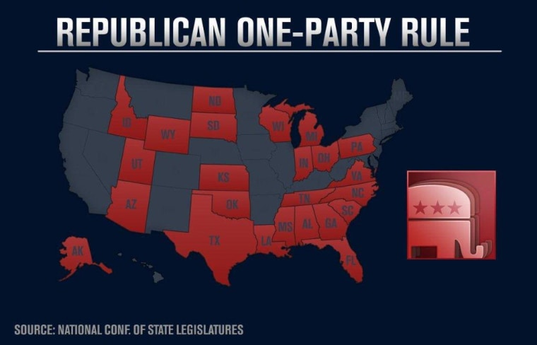 GOP STATE CONTROL MAP