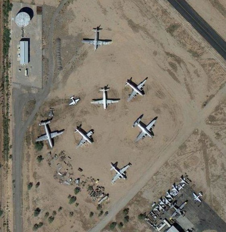 Can you spot the original Air Force One?