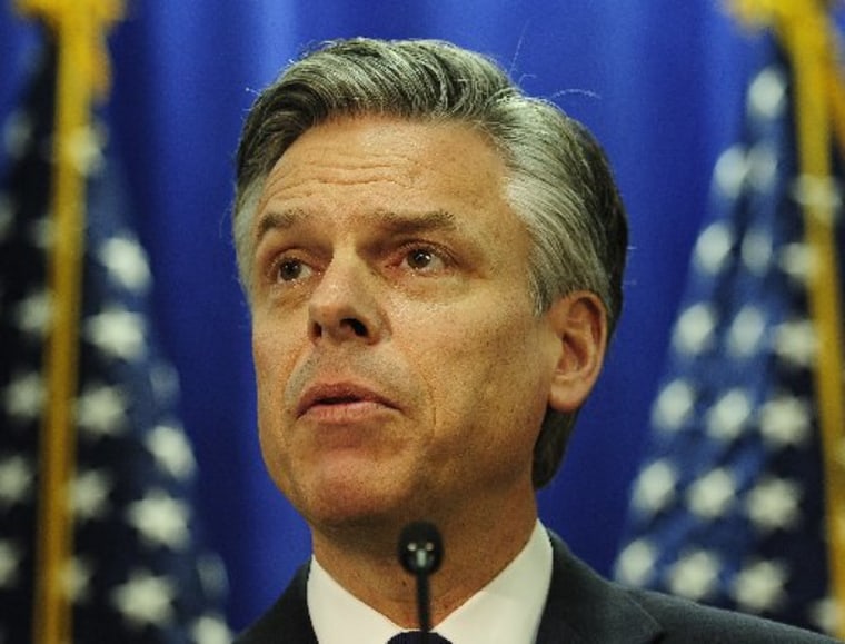 Jon Huntsman, the former U.S. ambassador to China, leaves for a summer trip to Asia on May 31. (Photo: Emmanuel Dunand/AFP/Getty Images)