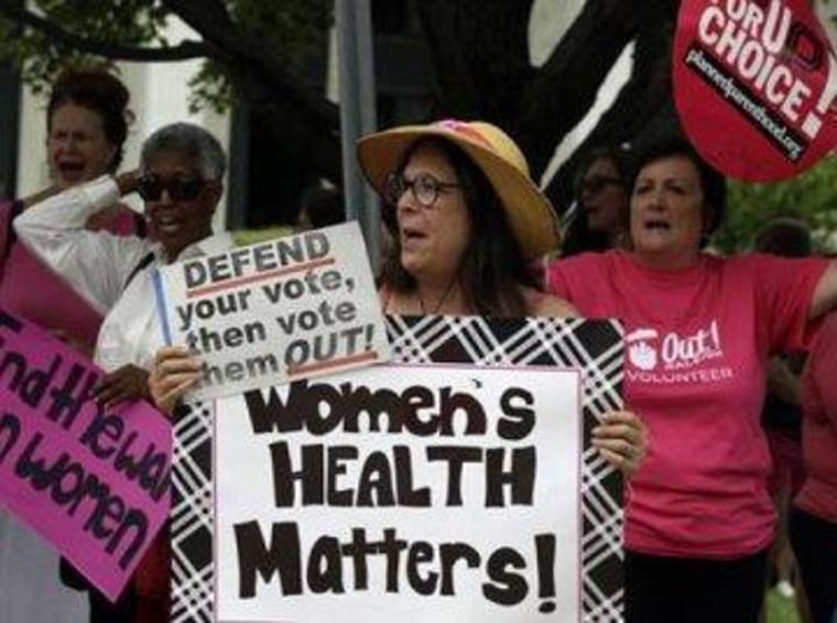 Reproductive-rights proponents protest in North Carolina