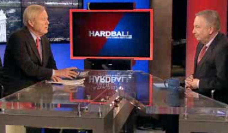 Host Chris Matthews talks with Larry Pratt, executive director of Gun Owners of America, on Hardball Thursday. The two clashed over expanded background checks, part of a gun package expected to be taken up by the Senate next week.