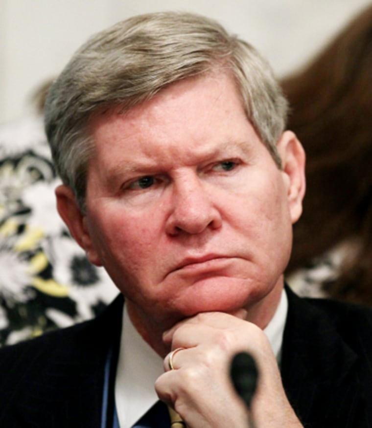 South Dakota Sen. Tim Johnson during a hearing on Capitol Hill on May 18, 2010. (Photo by Mark Wilson/Getty Images)