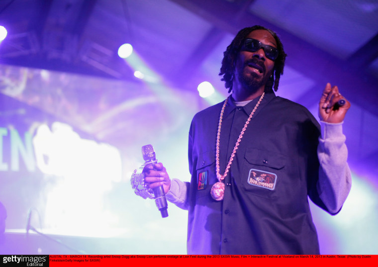 AUSTIN, TX - MARCH 14:  Recording artist Snoop Dogg aka Snoop Lion performs onstage at Lion Fest during the 2013 SXSW Music, Film + Interactive Festival at Viceland on March 14, 2013 in Austin, Texas.  (Photo by Dustin Finkelstein/Getty Images for SXSW)