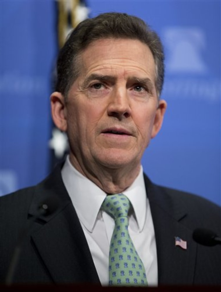 The political arm of Jim DeMint's Heritage Foundation has two birds its trying to kill with one obstruction. (AP Photo/Evan Vucci)