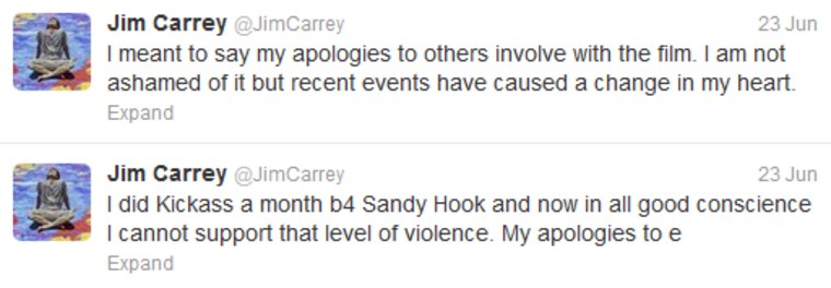 Jim Carrey tweet