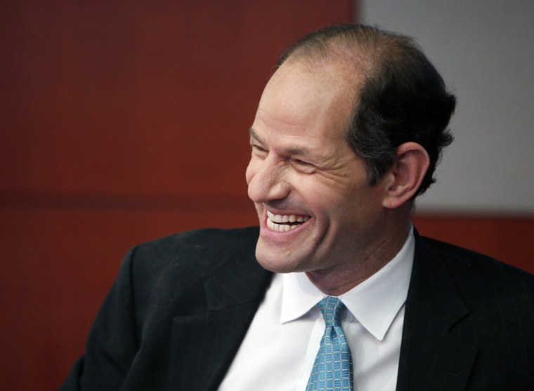 Former New York governor Eliot Spitzer speaks at the Reuters Global Financial Regulation Summit in 2010. (REUTERS/Brendan McDermid)