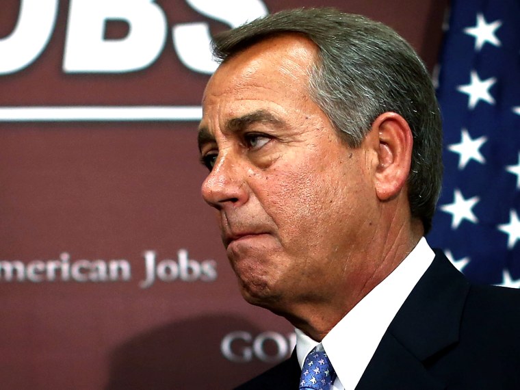 Boehner, GOP House Leaders Speak To Press After Conference Meeting