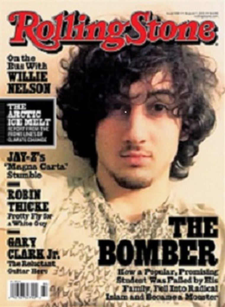 In this magazine cover image released by Wenner Media, Boston Marathon bombing suspect  Dzhokhar Tsarnaev appears on the cover of the Aug. 1, 2013 issue of \"Rolling Stone.\" (AP Photo/Wenner Media)