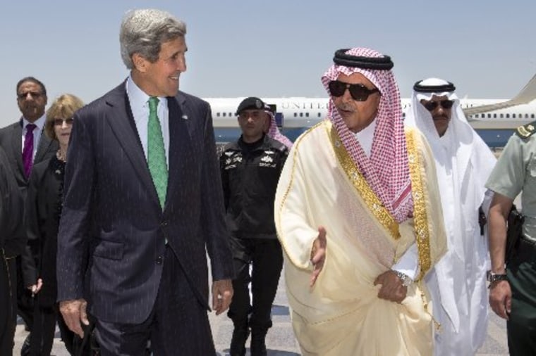 Arabia's Foreign Minister Prince Saud al-Faisal upon arrival in Jeddah, Saudi Arabia June 25, 2013. (Photo by Jacquelyn Martin/Reuters).