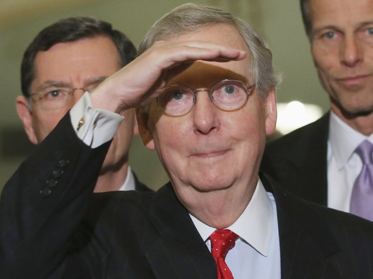 File Photo: Senate Minority Leader Mitch McConnell (R-KY)  (Photo by Chip Somodevilla/Getty Images, File)