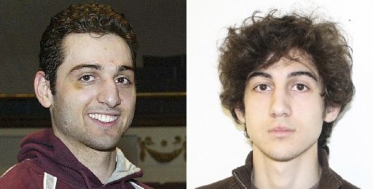 Tamerlan Tsarnaev (L), 26, is pictured in 2010 in Lowell, Massachusetts, and his brother Dzhokhar Tsarnaev, 19, is pictured in an undated FBI handout photo in this combination photo. The two are suspects in the April 15, 2013 bombing at the Boston...
