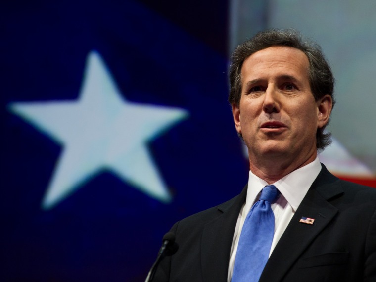 Former Republican presidential hopeful  Rick Santorum of Pennsylvania addresses the NRA annual Convention on May 3, 2013 in Houston, Texas. (Photo by Karen Bleier/AFP/Getty Images)