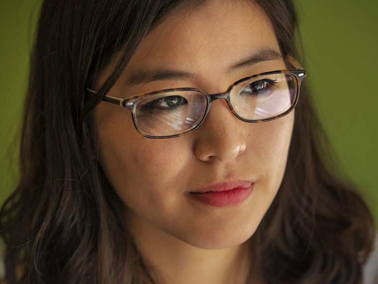 Ti-Anna Wang, the real-life inspiration for Fred Hiatt's novel \"Nine Days,\" was photographed on April 5, 2013 in Washington, D.C. (Photo by Bill O'Leary/The Washington Post)