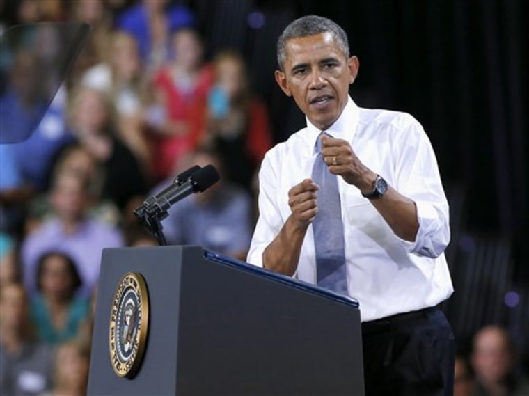 President Barack Obama was in Arizona today to discuss the economy and the middle class. (AP Photo/Matt York)