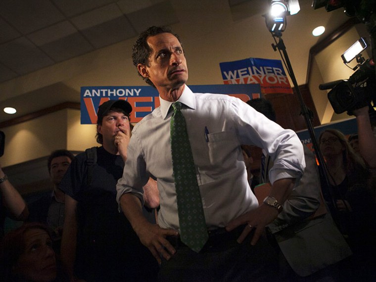 New York mayoral candidate Anthony Weiner attends a campaign event in the Rockaways section in the Queens borough of New York July 31, 2013. (Photo by Eric Thayer/Reuters)