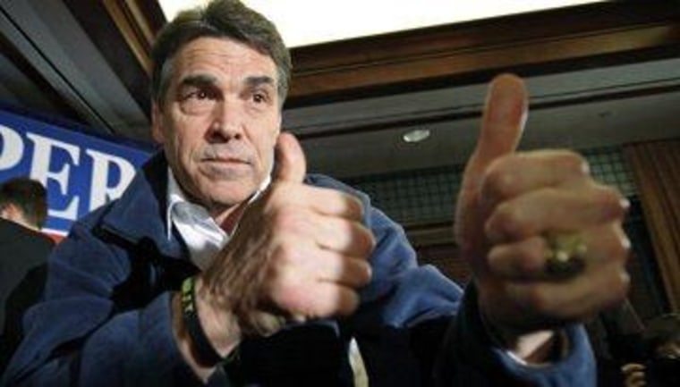Rick Perry can't help himself
