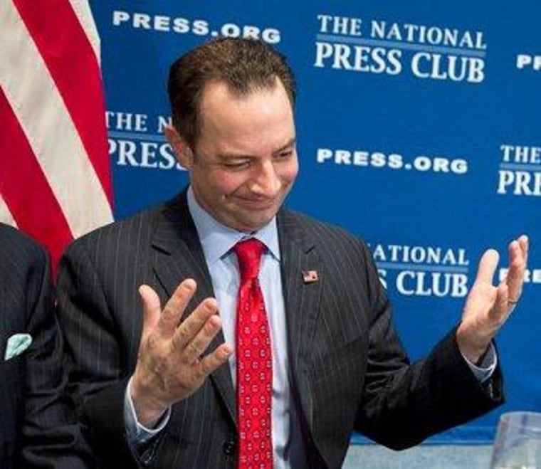 RNC Chair Reince Priebus launches his party's \"rebranding\" initiative in March 2013.