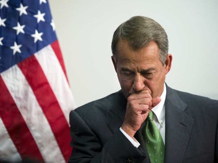 Boehner Speaks on CR Vote on Capitol Hill