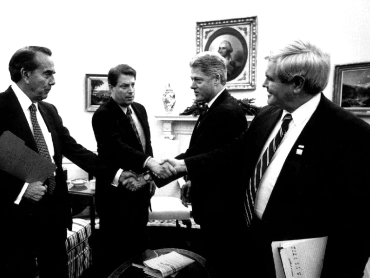 Clinton, Gore, Gingrich, Dole, 1995 shutdown