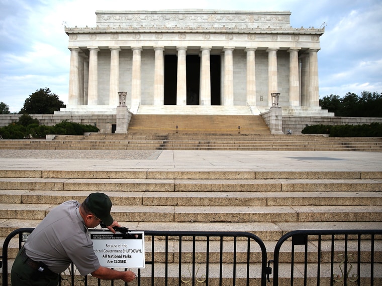 Government Shutdown Forces Closures In Nation's  Capitol