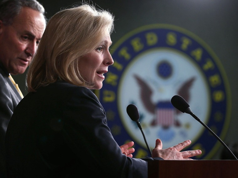 NY Lawmakers Schumer And Gillibrand Discuss Sandy Relief Funding