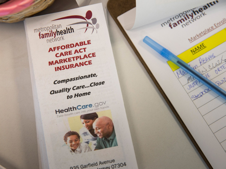 A pamphlet for the Affordable Care Act