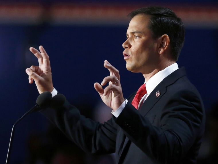 Image: U.S. Senator Rubio addresses the final session of the 2012 Republican National Convention in Tampa
