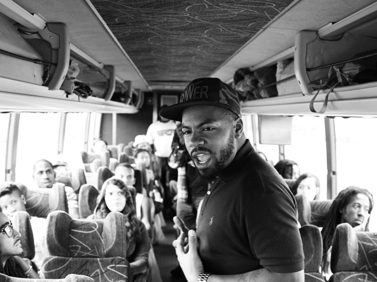 Dream Defenders Bus Ride to DC - Trymaine Lee - 08/23