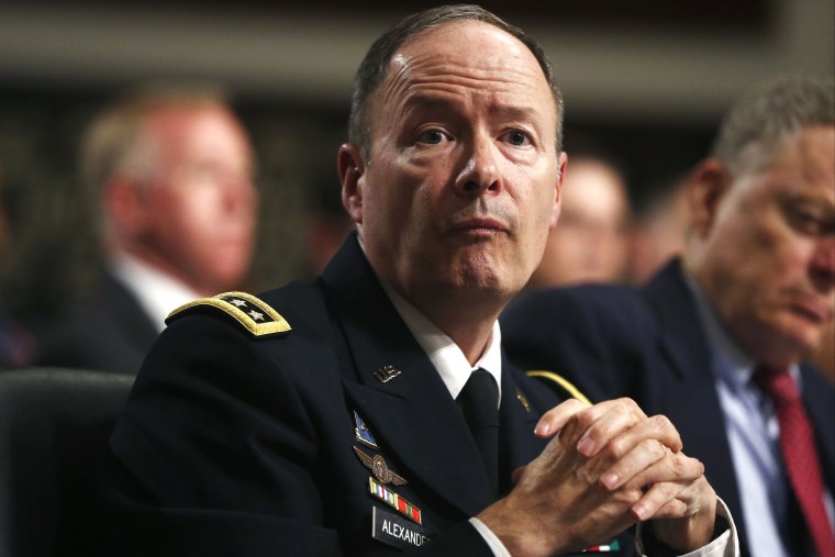 Director of the National Security Agency (NSA), Gen. Keith B. Alexander testifies about NSA surveillance before the Senate Appropriations Committee on Capitol Hill in Washington, Wednesday, June 12, 2013.