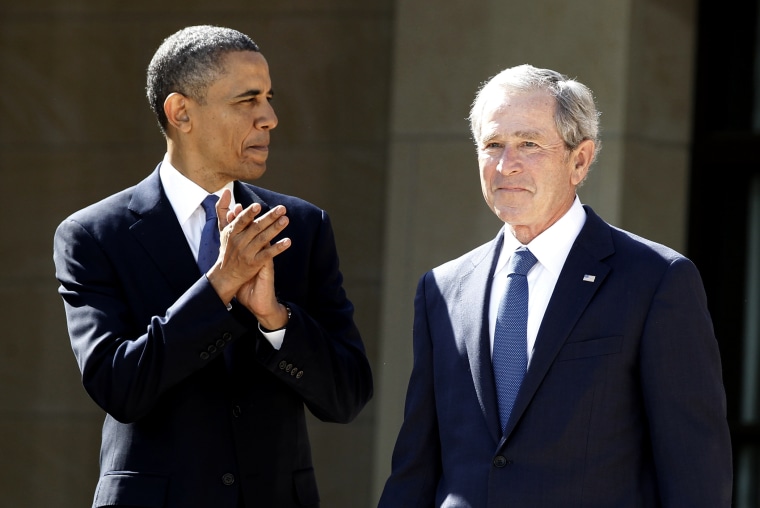 Barack Obama, George W. Bush