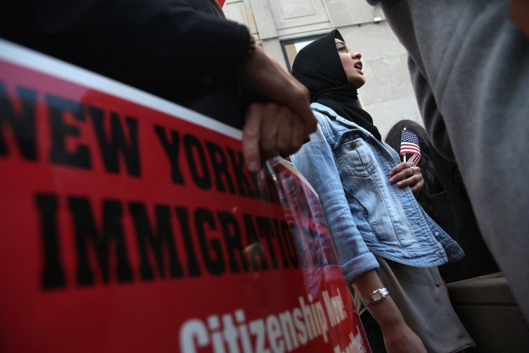Activists Demonstrate For Immigration Reform Outside Detention Center In New York