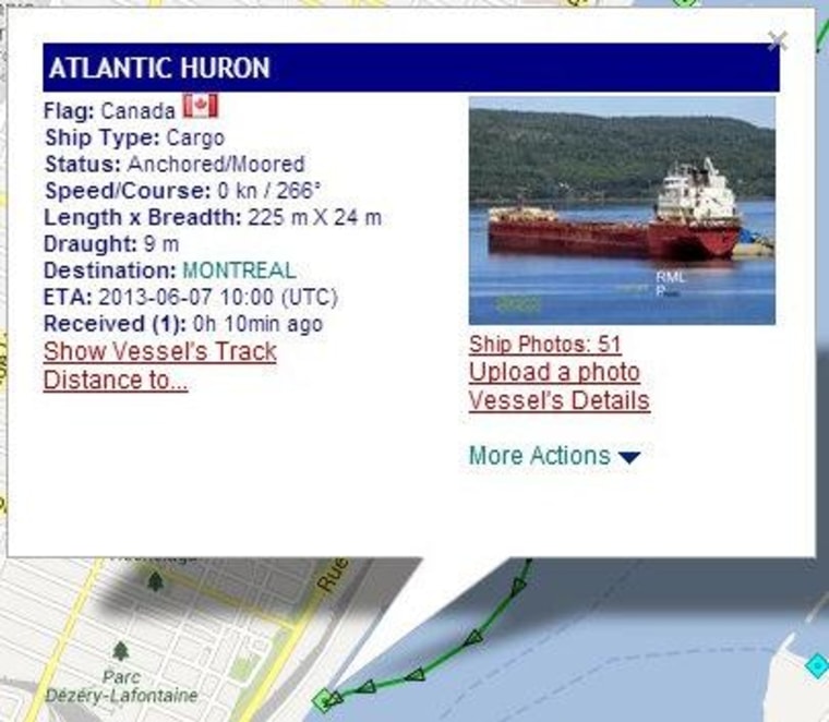 There's a map for that: MarineTraffic.com (again!)