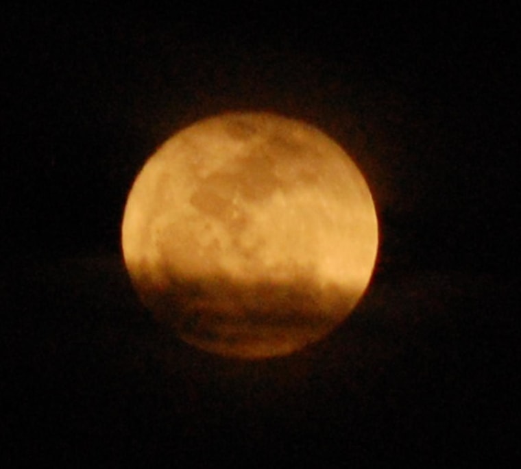 Moon over Gilbert, AZ