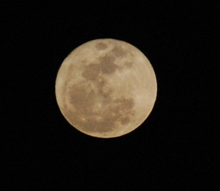 Moon over Gilbert, AZ