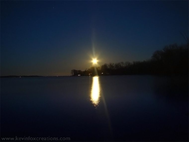 The Moon...Exposed!!!Extended exposure shot taken on Oneida Lake, in Brewerton, NY.