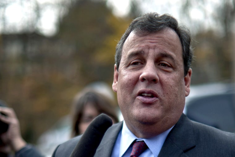 Gov. Chris Christie Casts His Vote In New Jersey's Gubernatorial Election