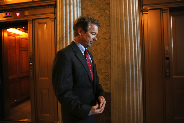 Sen. Rand Paul (R-KY) at the U.S. Capitol, October 15, 2013.