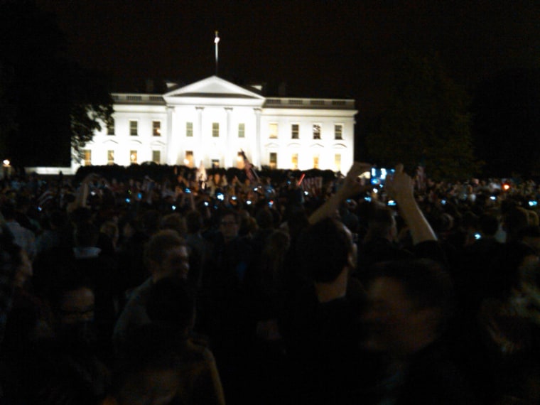 The crowd formed in minutes.