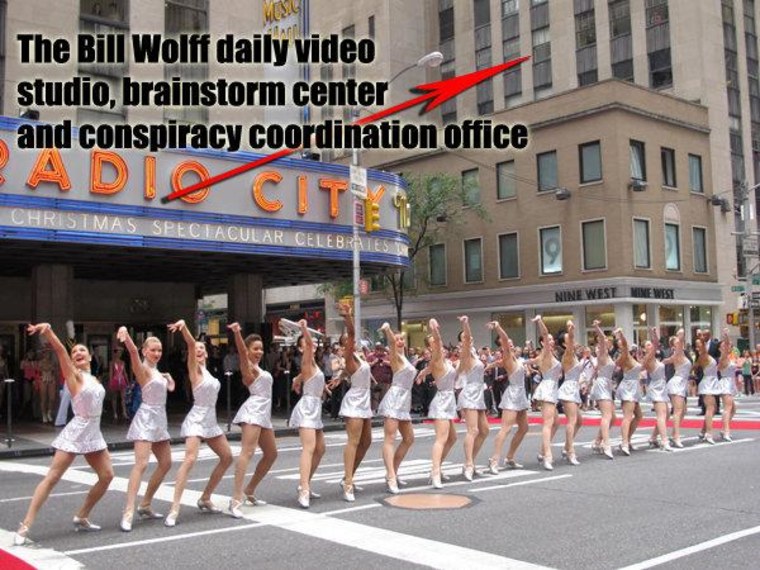 Radio City Rockettes try for Bill Wolff video cameo