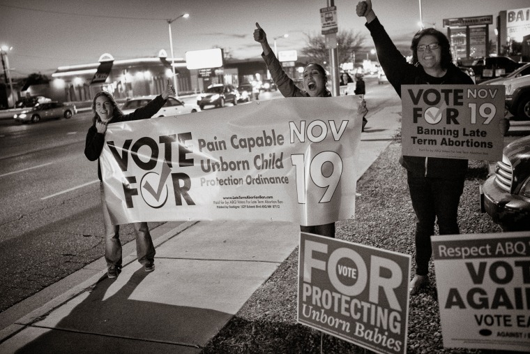 Supporter of the Pain-Capable Unborn Child Protection Act in Albuquerque, NM.